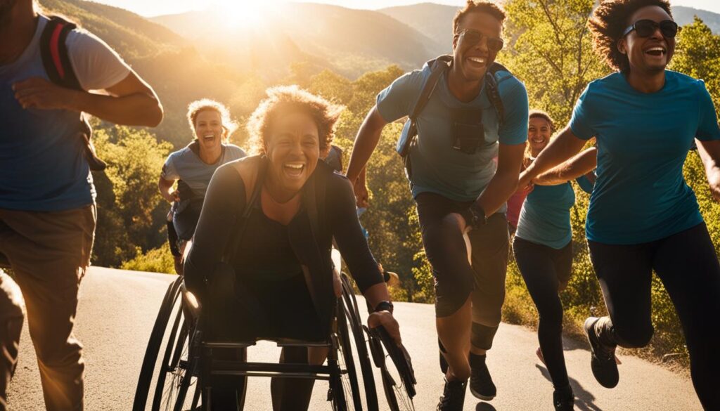 鼓勵輪椅使用者積極向上的心態?