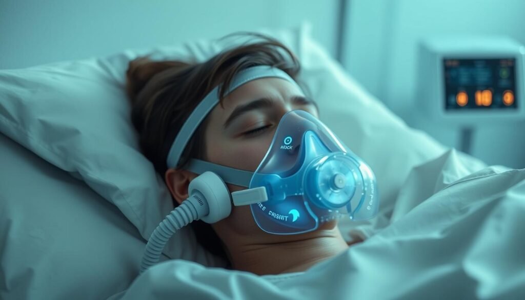 生成自動調壓睡眠呼吸機的圖片