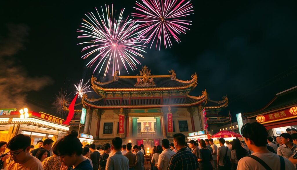 煙火在台灣廟會中的起源