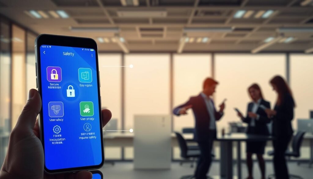 優塔app安全功能示意圖