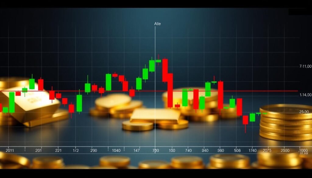 黃金價格走勢圖的K線圖分析